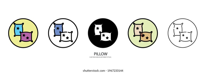 small pillow vector type icon