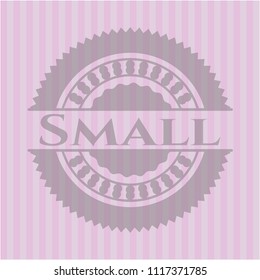 Small pink emblem. Retro