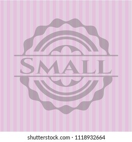 Small pink emblem. Retro