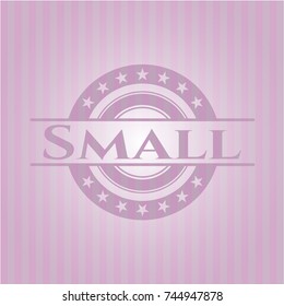 Small pink emblem. Vintage.