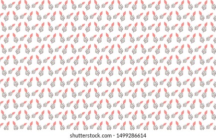 Small Pink Mirabilis Flower Pattern Background