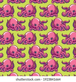 A small pink octopus. The pattern.