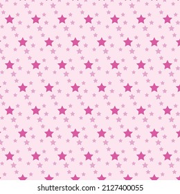 small pink stars pattern on sweet background