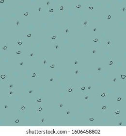 Small plain hearts on a gray-blue background. Vector pattern