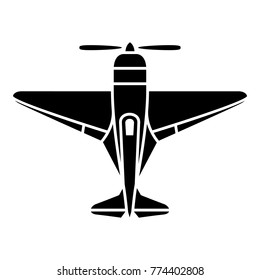 Small plane icon. Simple illustration of small plane vector icon for web