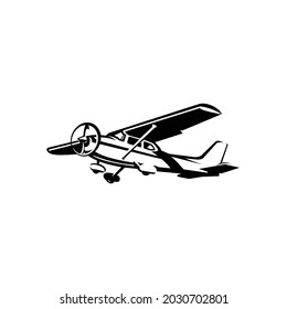 Small Plane Light Aircraft Vector Isolated