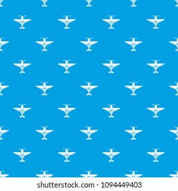 Small plane pattern vector seamless blue repeat for any use