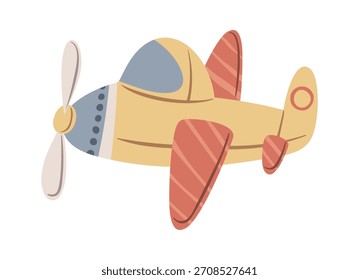 Small plane retro aviation drawing