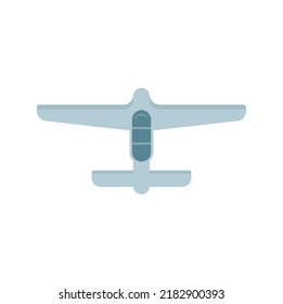 Small Plane Taxi Icon. Flat Illustration Of Small Plane Taxi Vector Icon Isolated On White Background