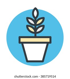 Small Plant Colored Vector Icon