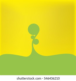 Small plant growing