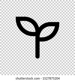 small plant icon design flat vector