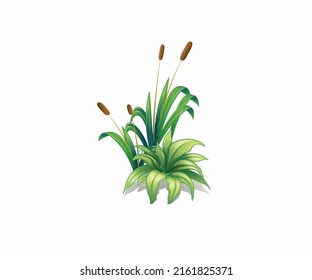 Small plant logo design vector