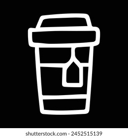 Pequeño Vector de taza de té de plástico