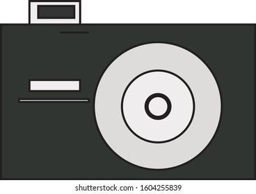 small pocket camera vector icon