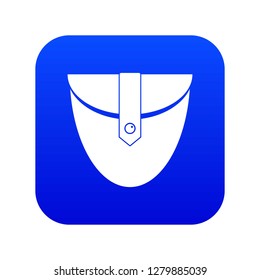 Small pocket patch icon digital blue for any design isolated on white vector illustration