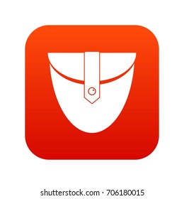 Small pocket patch icon digital red for any design isolated on white vector illustration