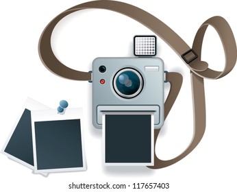 small pocket photocamera illustration