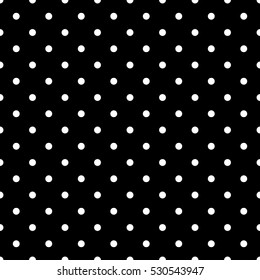 Small polka dot seamless black background