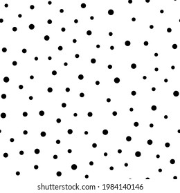 Small polka dot seamless pattern on white background