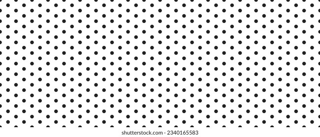 Small polka dot seamless pattern background. black and white dot texture. vector illustration