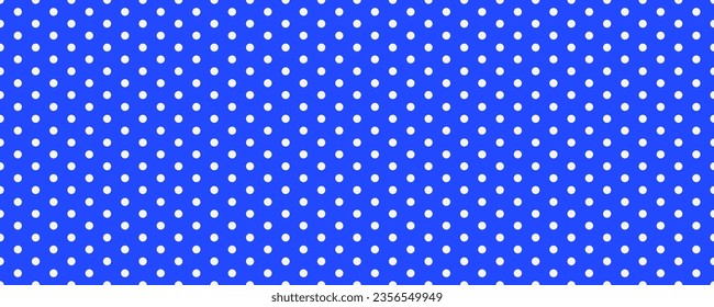 Small polka dot seamless pattern background. blue and white dot texture. vector illustration