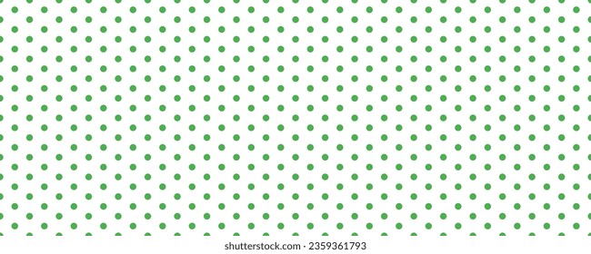 Small polka dot seamless pattern background. green and white dot texture. vector illustration