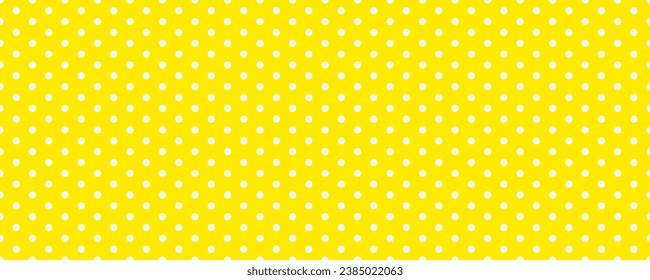 Small polka dot seamless pattern background. yellow and white dot texture. vector illustration