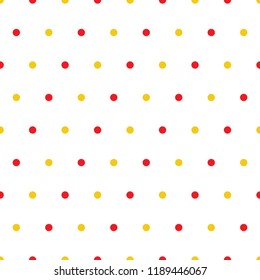 Small Polka Dots colorful seamless pattern on a white background