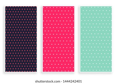small polka dots patterns banner