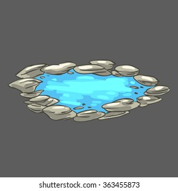 small pond with water