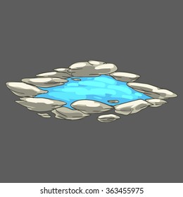 small pond with water