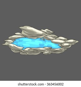 small pond with water
