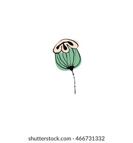 Small poppy capsule