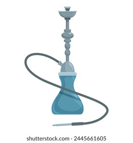 Small portable hookah icon cartoon vector. Aromatic smoking. Modern bowl