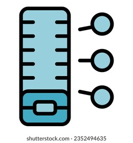 Small powerbank icon outline vector. Power charger. Electric drive color flat