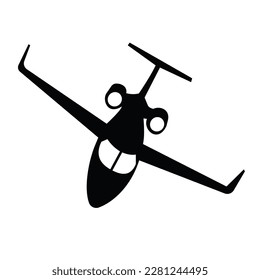 small private jet trasnportation icon 