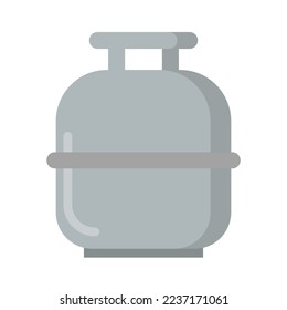 Small propane gas cylinder icon. Gas fuel icon. Vector.