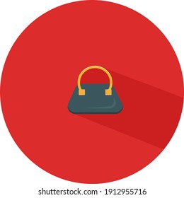 Small purse, illustration, vector on a white background.