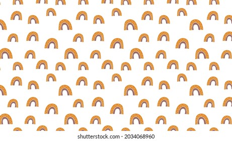 Small rainbows pattern with brown and orange colors