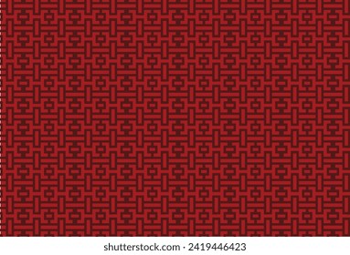 Small rectangular lines arranged in alternating order There are different lengths Can be used during the Chinese New Year festival such as cards postcards fabric patterns wallpapers or backgrounds