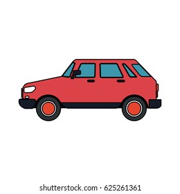 small red car icon image 