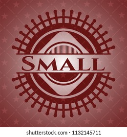 Small red emblem. Retro