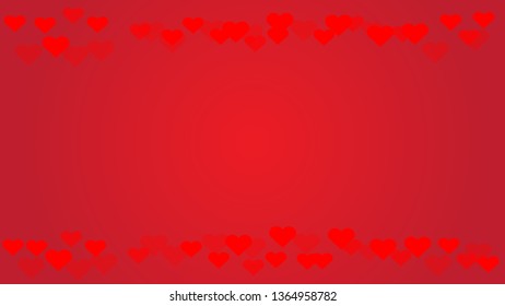 Small red hearts abstract pattern background design.  Vector illustration EPS10.