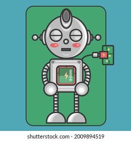 a small robot character who has a human -like feeling PART 4