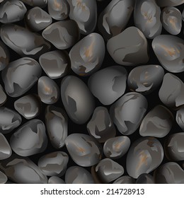 Small rocks in a seamless pattern .