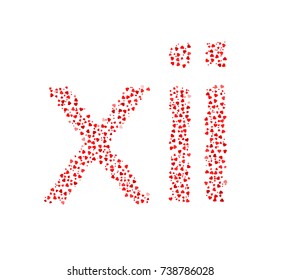 Small Roman Numeral Twelve