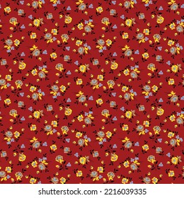 small rose flower pattern, little floral pattern