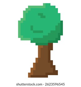 Kleiner, abgerundeter Baum. Vektorgrafik