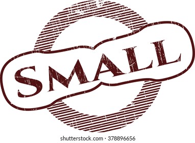 Small rubber stamp with grunge texture